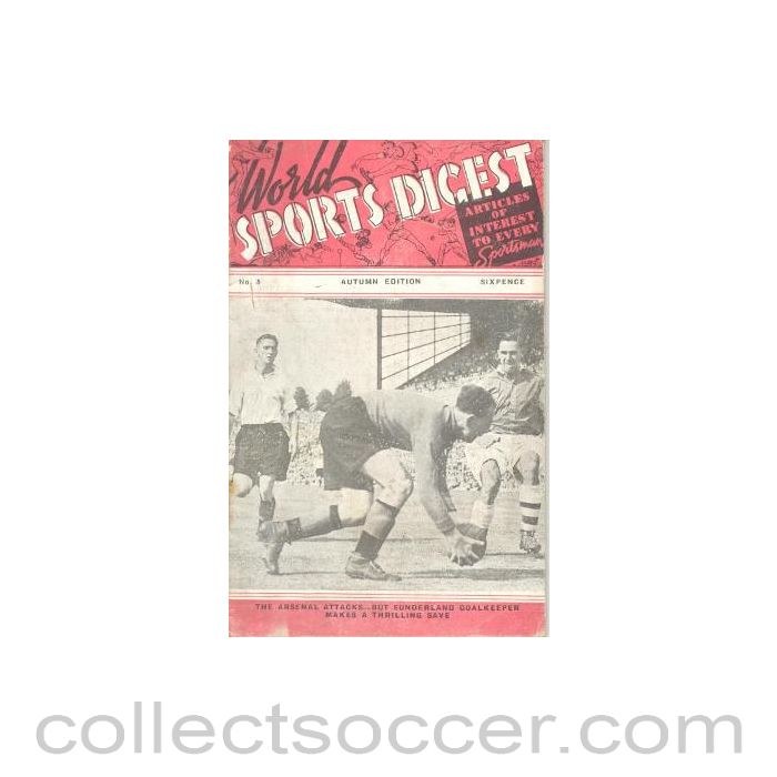 World Sports Digest magazine, No:5, autumn edition of an unknown year