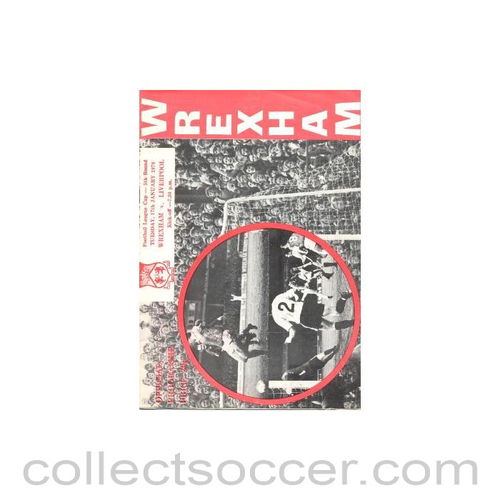 1978 - Wrexham v Liverpool official programme 17/01/1978