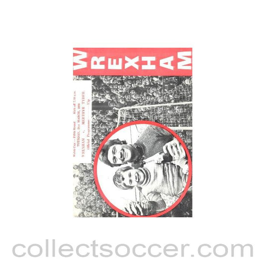 1978 - Wrexham v Merthyr Tydfil official programme 21/03/1978 Welsh Cup