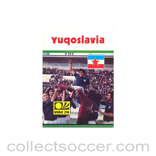 1974 World Cup - Yugoslavia Media Guide/ Programme in English