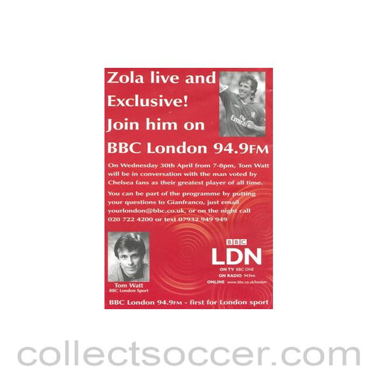Zola live and exclusive on BBC London