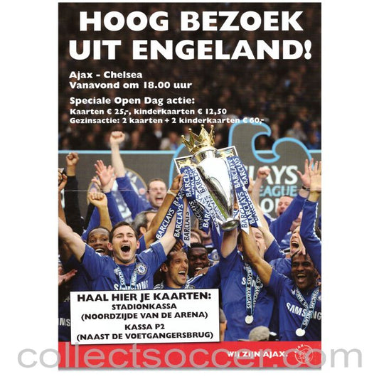 2010 Ajax v Chelsea Open Day Football Programme Rare