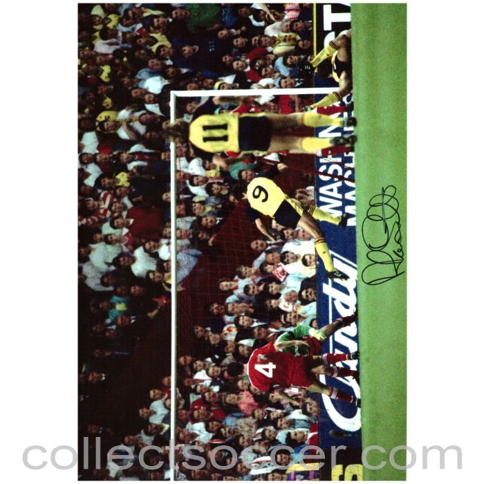 1989 - Arsenal Alan Smith Original Autograph scoring against Liverpool 1988/89