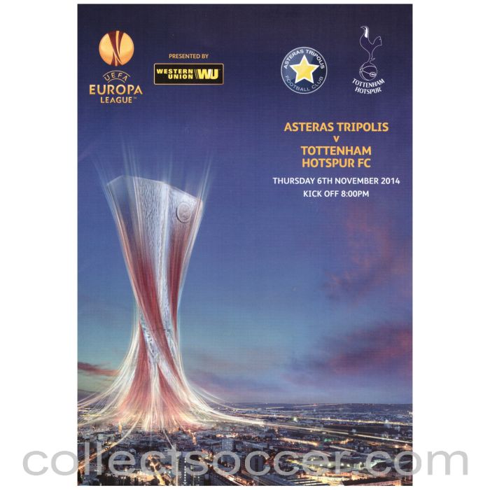 2014 Asteras Tripolis v Tottenham Hotspur Official Programme