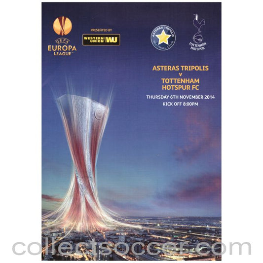2014 Asteras Tripolis v Tottenham Hotspur Official Programme