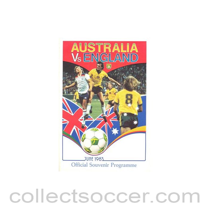 1983 Australia v England official programme June 1983
