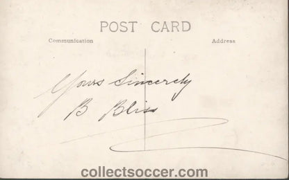Autographed Clapton Orient Team Group Postcard 1922 - 23 - Collect Soccer