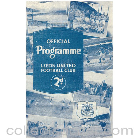 1939 At Leeds United Bolton Wanderers v Middlesbrough Official Programme