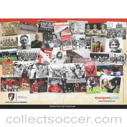 2016 Bournemouth V Chelsea Original Colour Team Sheet