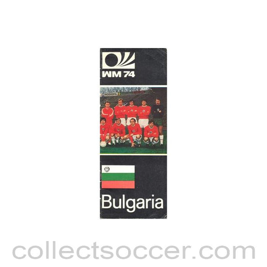 1974 World Cup Bulgarian Media Guide