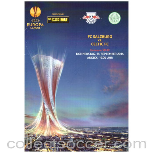 2014 Celtic v Salzburg Official Programme