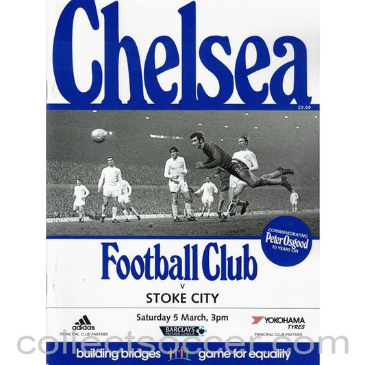 2016 Chelsea V Stoke City Football Programme