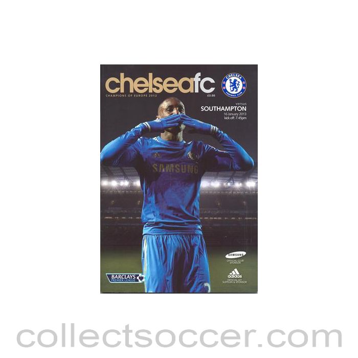 2013 - Chelsea v Southampton official programme 16/01/2013 Premier League