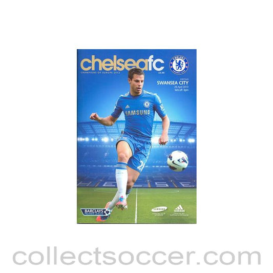 2013 - Chelsea v Swansea City official programme 28/04/2013 Premier League