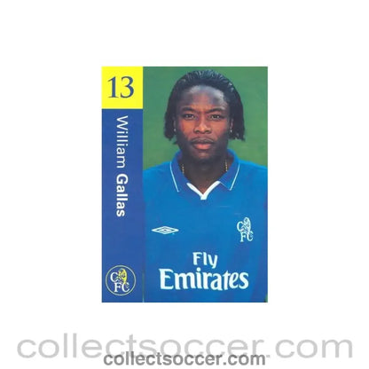 Chelsea William Gallas official postcard