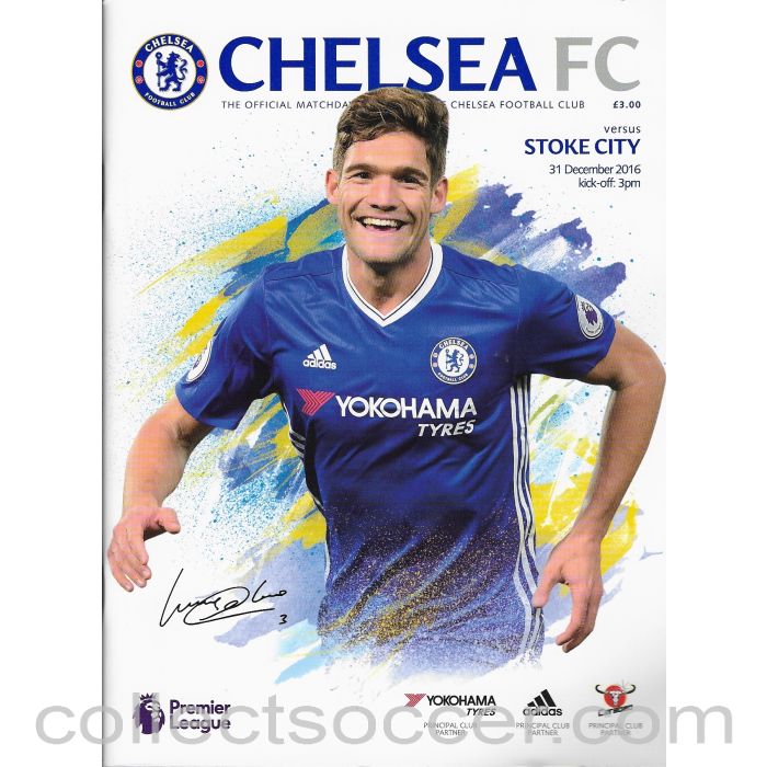 2016 - Chelsea v Stoke City Football Programme 31/12/2016