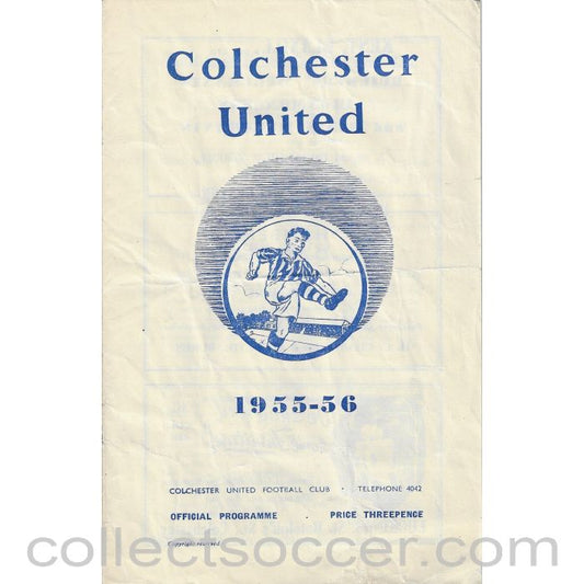 1956 - Colchester United FC V Torquay FC Football Progamme 18/2/1956