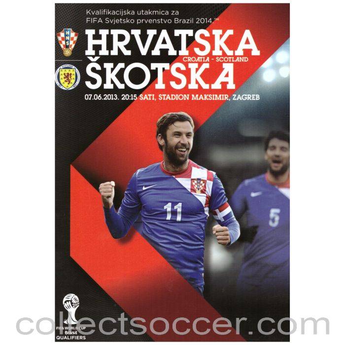 2013 Croatia v Scotland Official Programme