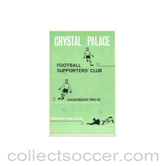 1964 - Crystal Palace Supporters' Club Handbook 1964-65