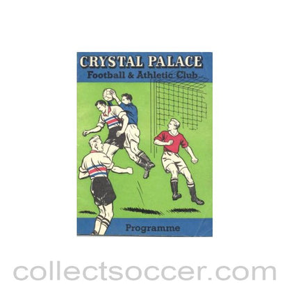 1960 - Crystal Palace v Watford official programme 26/11/1960