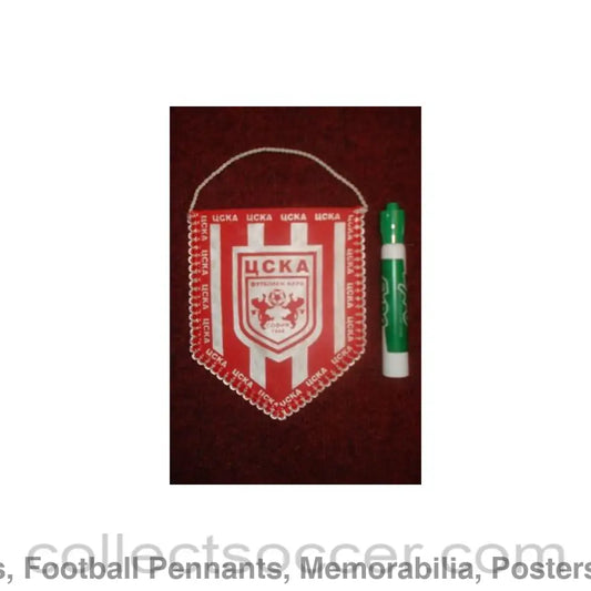 CSKA Sofia Bulgaria Pennant once property of the football referee Neil Midgley