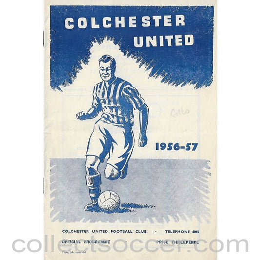 1957 - Colchester United FC V Brighton FC Football Progamme 16/03/1957