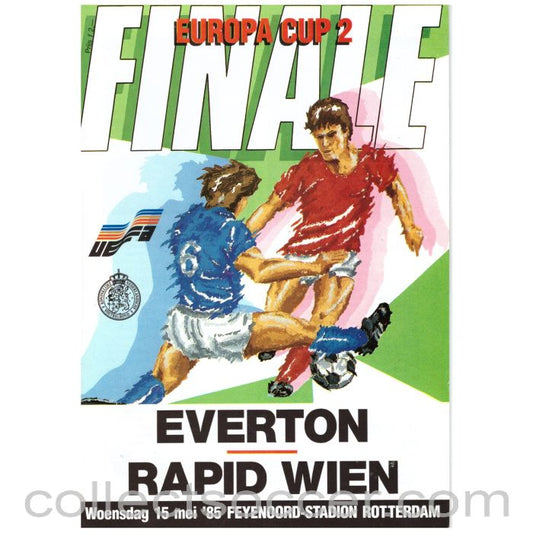 1985 Cup Winners Cup Final Official Programme Everton v Rapid Vienna