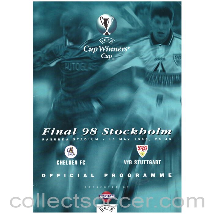 1998 Cup Winners Cup Final Official Programme Chelsea v Stuttgart