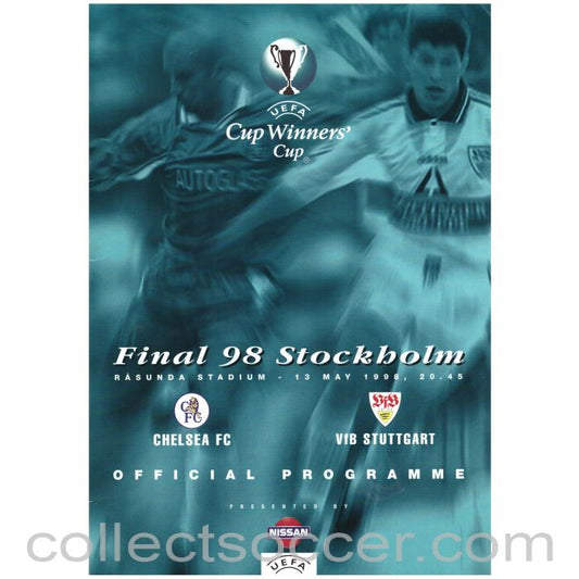 1998 Cup Winners Cup Final Official Programme Chelsea v Stuttgart