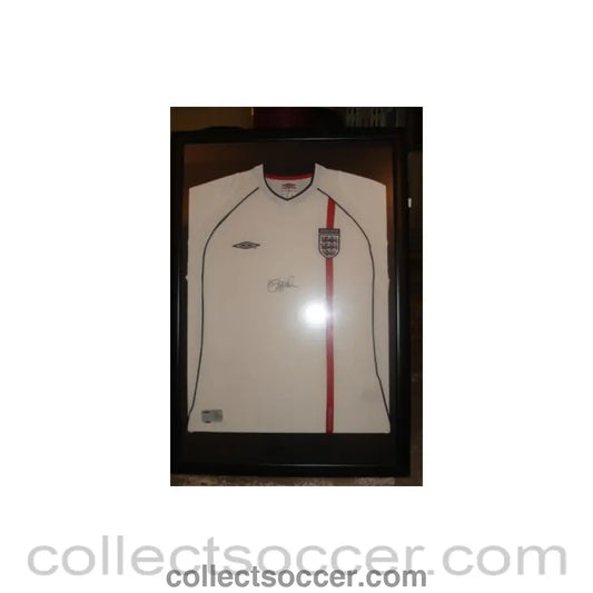 David Beckham Framed Signed Replica Shirt