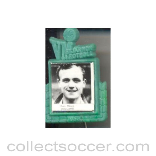 1958 - Don Howe England World Cup 1958 Badge Green