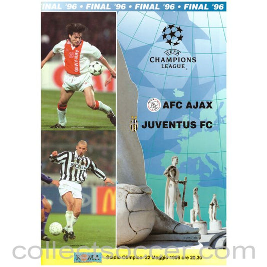 1996 European Cup Final  Ajax v Juventus Official Programme