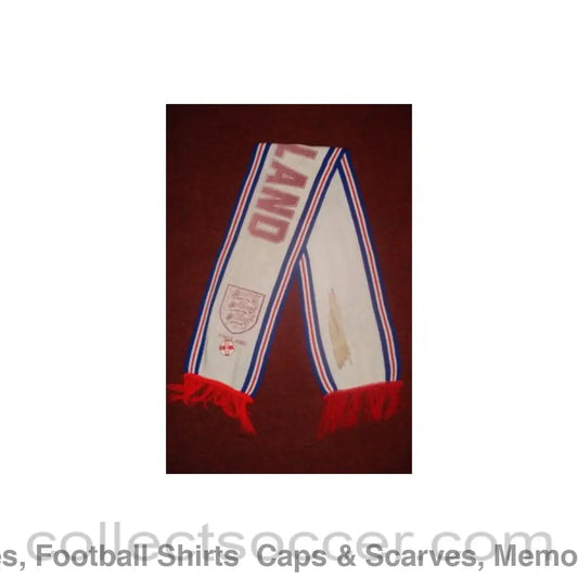 England scarf with a badge