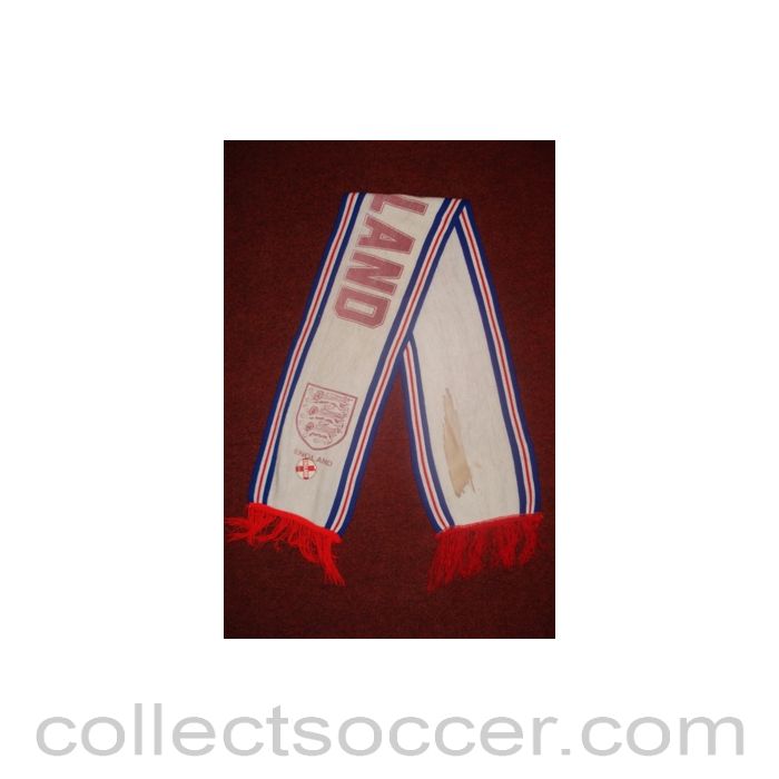 England scarf with a badge