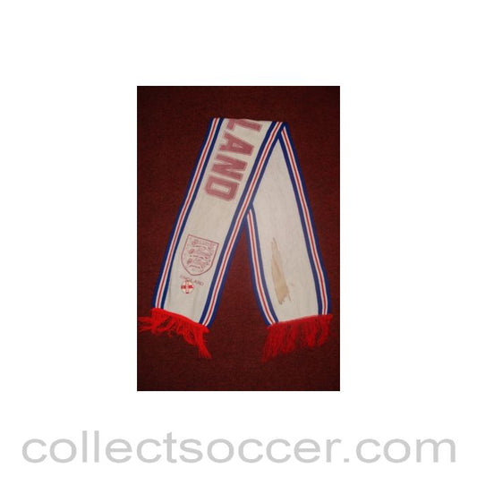 England scarf with a badge