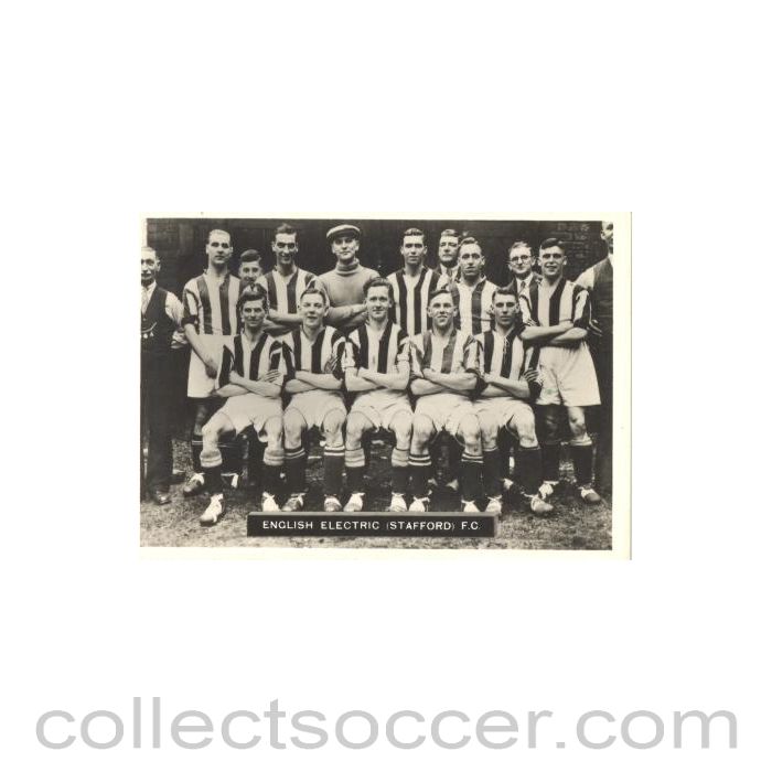 English Elecric Stafford FC Photocard