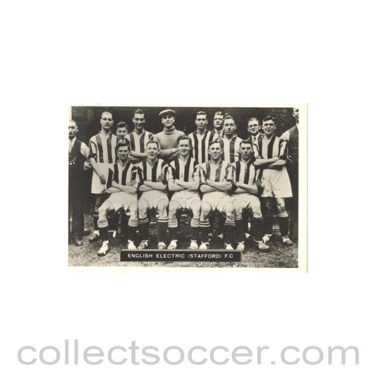 English Elecric Stafford FC Photocard