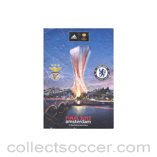2013 - Chelsea V Benfica Europa League Final 2013 leaflet