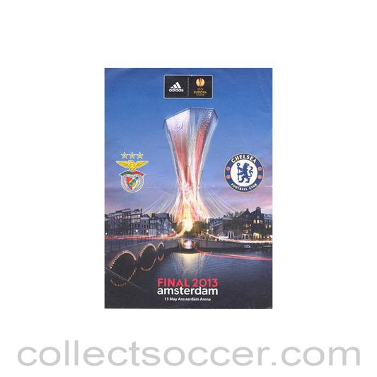 2013 - Chelsea V Benfica Europa League Final 2013 leaflet