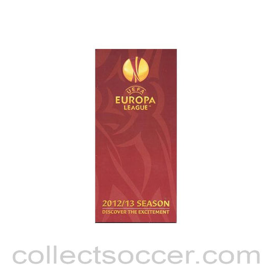 2013 Europa League Final - Chelsea v Benfica 32 pages booklet Official Great Item 15/05/2013