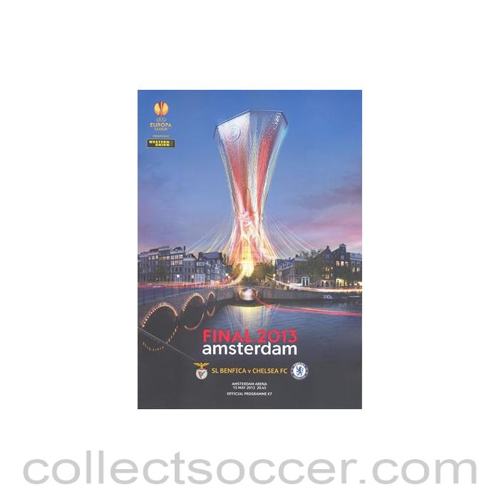 2013 Europa League Final Official Programme Chelsea v Benfica 15/05/2013