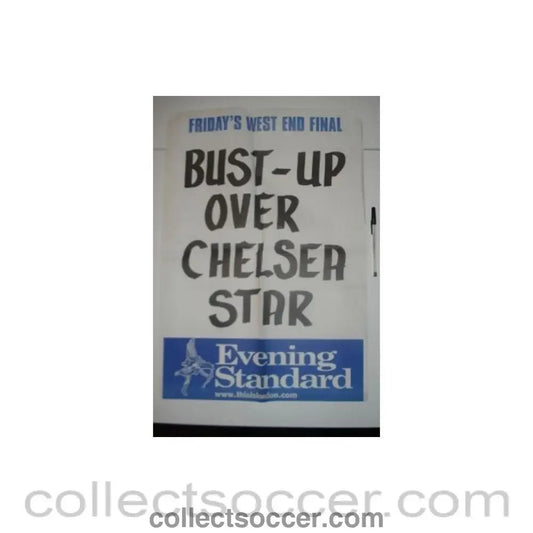 Evening Standard Bust - Up Over Chelsea Star poster - Collect Soccer