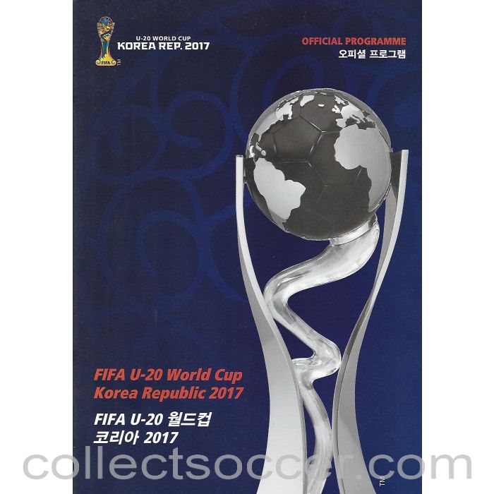 2017 Under 20 World Cup Final Programme in Korea. England Winners