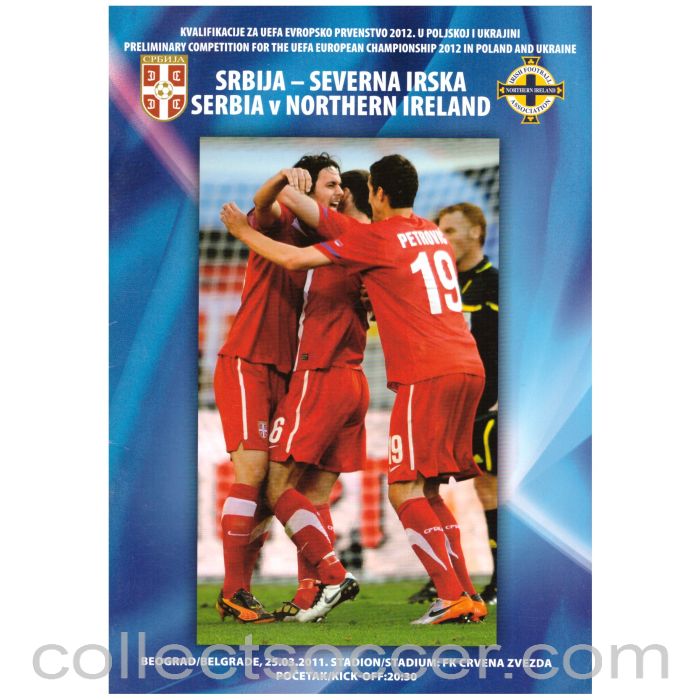 2011 Serbia v Northern Ireland Official Programme