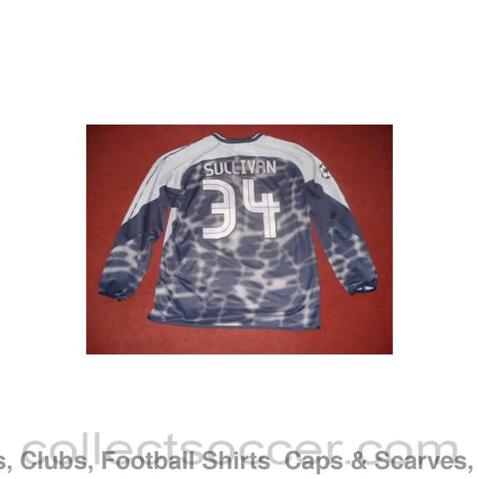 Football Memorabilia Shirt of Chelsea Goal Keeper Sullivan Match Worn