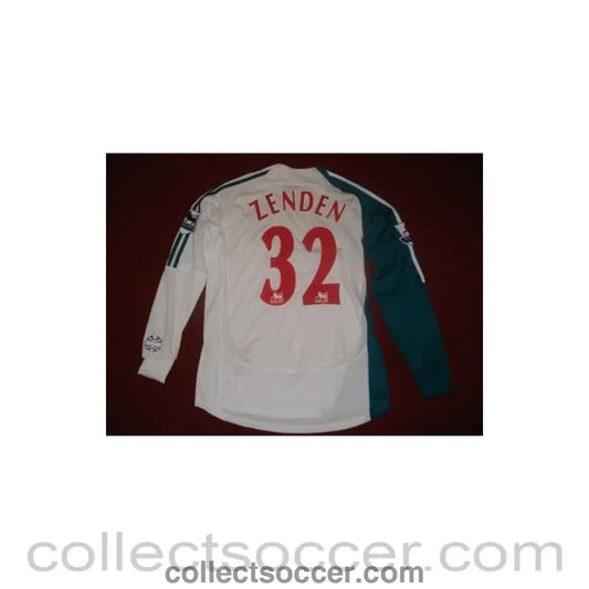 Football Memorabilia Signed Shirt of Zenden Liverpool Match Worn