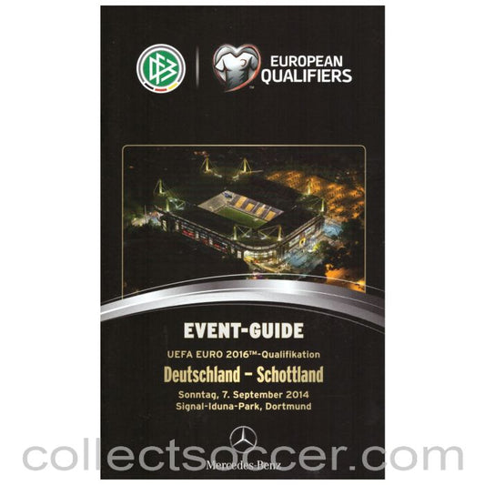 2014 Germany v Scotland Event Guide