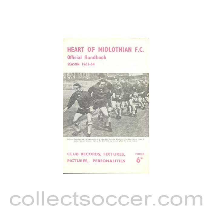 1963 - Heart of Midlothian Official Handbook 1963-1964