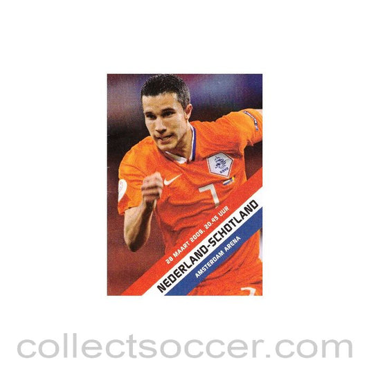 2009 Holland v Scotland Official Programme