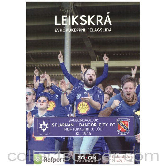 2014 Stjarnan v Bangor City Football Programme